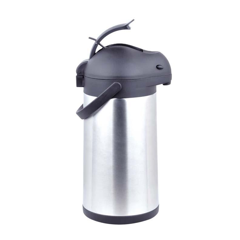 New THERMOS ThermoCafe Stainless Steel Vacuum Insulated 2.5 Litre Pump Pot  Flask