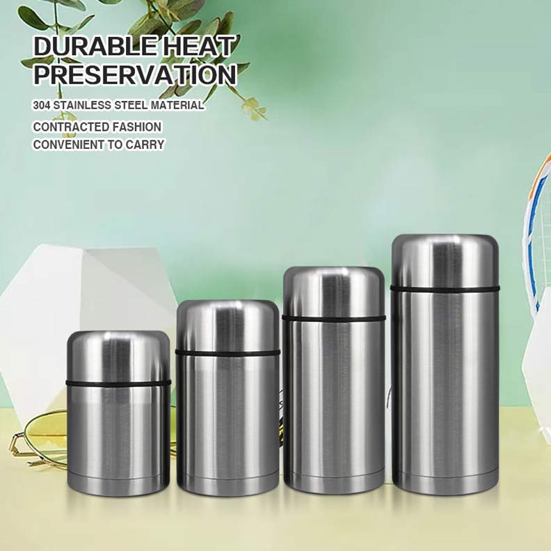 Hot Food Container Round Heat Stainless Steel Thermal Lunch Box