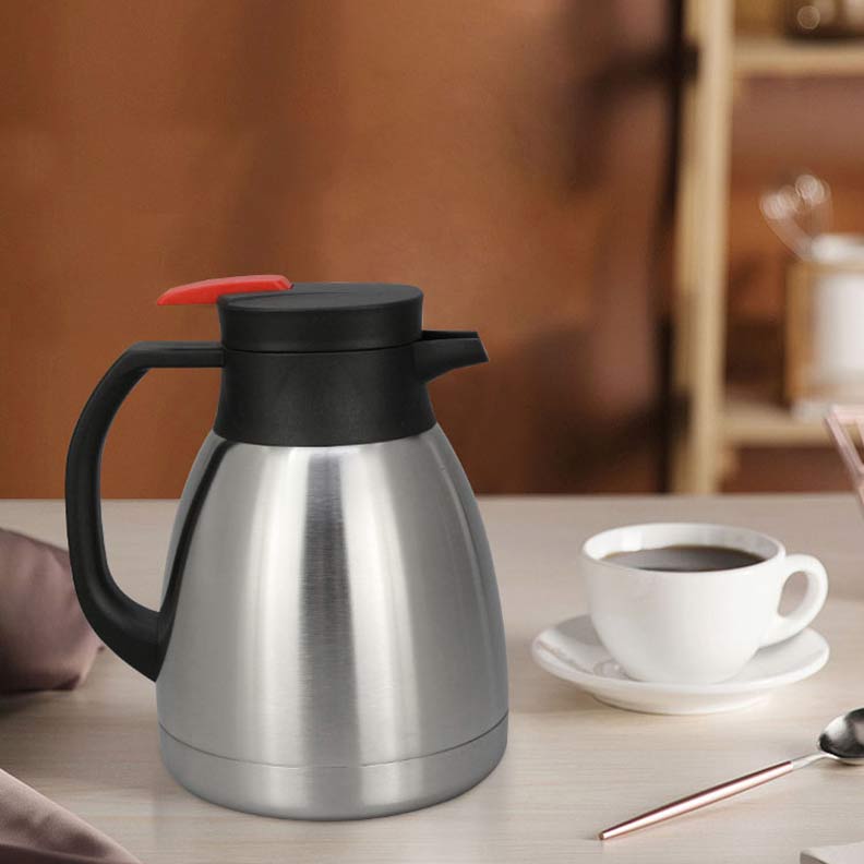 LKJGHG Stainless Steel Vacuum Jug 48 Hour, Thermos Tea Coffee Carafe Pot  Thermal Insulation Kettle Household Double Layer Leak Proof Cold Hot Water