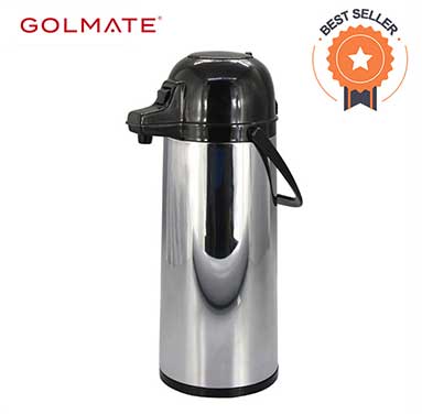 Gadgets - Coffee & Tea, Gourmia GAP9820 Air Pot Thermal Hot & Cold Beverage  Carafe With Pump Dispenser 2.2 L Capacity