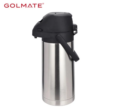 Source wholesale hot cold beverage dispenser glass lined stainless steel  airpot air pump vacuum flask tea coffee thermos on m.