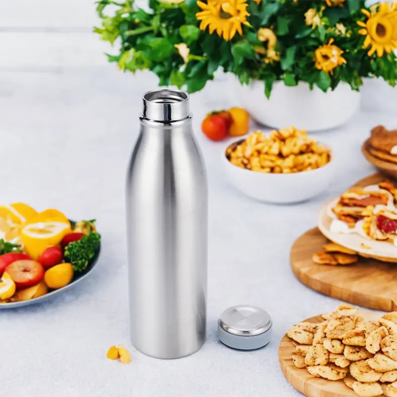 Stainless Steel Insulated Milk Tea Coffee Thermal Flasks Bottle With Lid