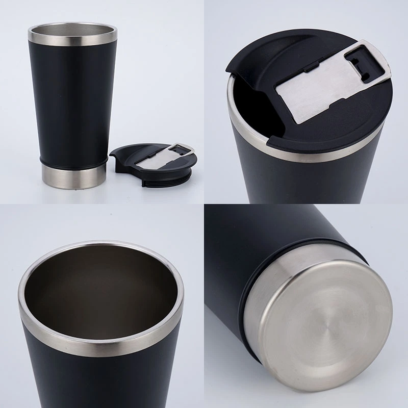 Features of  Stainless Steel Beer Mug, Double Wall Vacuum Insulated Tumbler, Cup Lid with Bottle Opener, Keeps Drinks Cold or Hot, For Beer, Coffee, Tea and Other Drinks